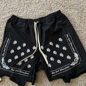 Darc sport black compression shorts. Seam separation